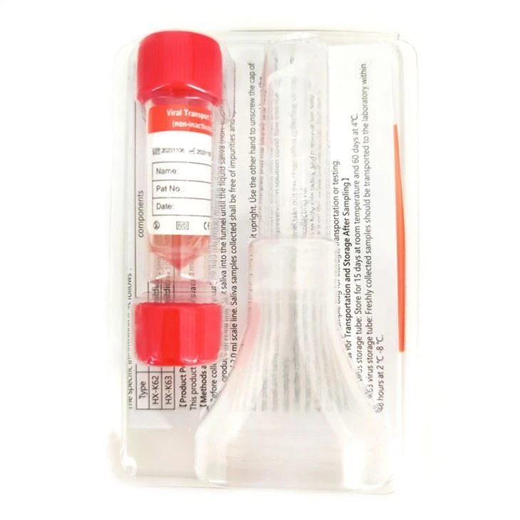 Kit Spesimen Sampling Saliva Dnarna Medis Sekali Pakai Kit Pengumpul Air Liur