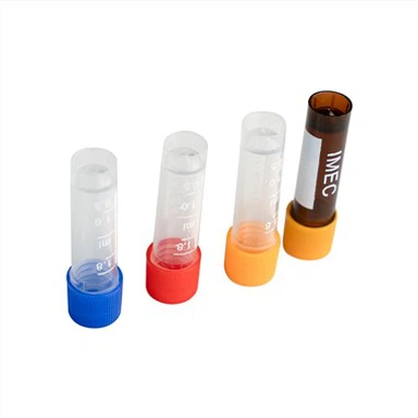 1ml 1.8ml 4ml 5ml Screw Cap Cryovials Tube Lulus Free Standing Cryotube dengan Gasket