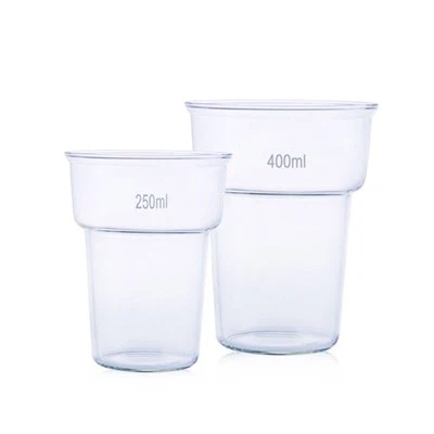 Penggunaan Lab 400ml Borosilikat 3.3 Gelas Kaca Gelas Pencelupan Transparan